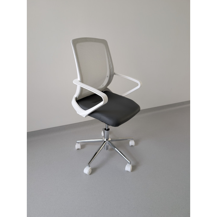 Крісло для персоналу NOWY STYL FLY GTP white, екошкіра