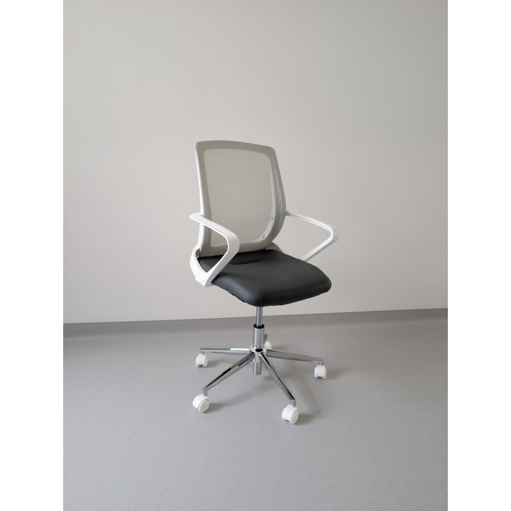 Крісло для персоналу NOWY STYL FLY GTP white, екошкіра