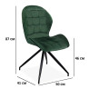 Обідній стілець SIGNAL HALS II VELVET, оксамит