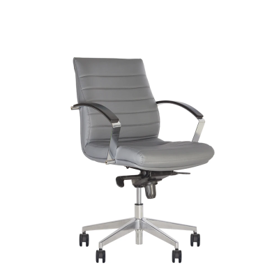 Крісло керівника NOWY STYL IRIS steel LB MPD, екошкіра